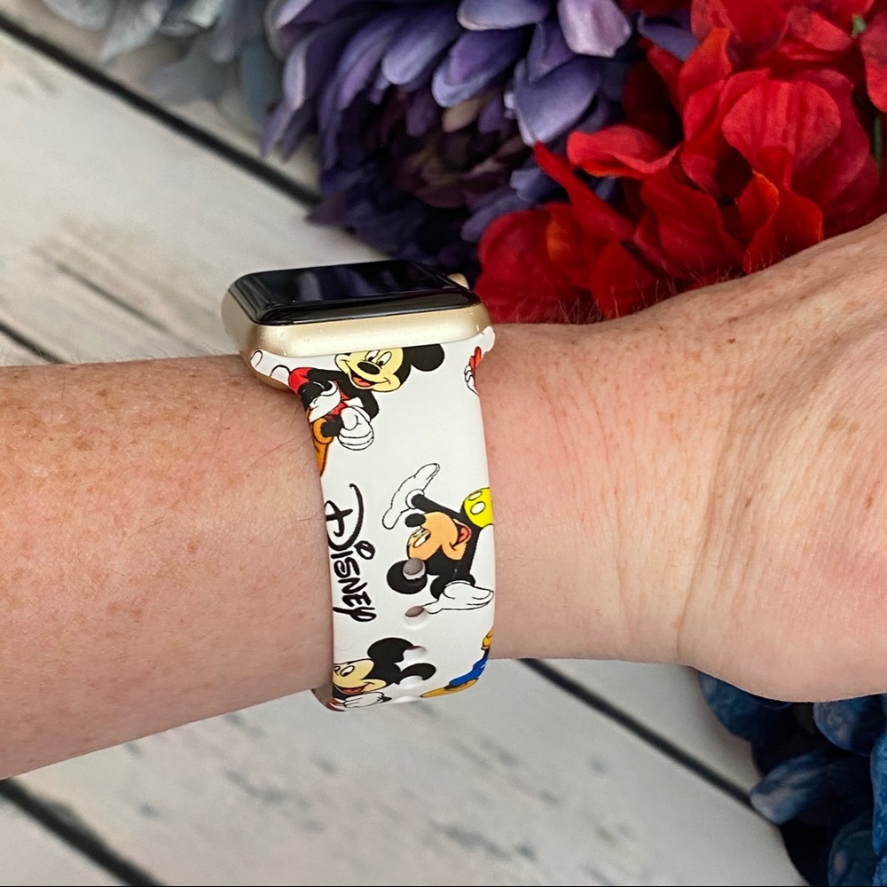 Mickey Mouse Silicone Watchband for Apple - Picture 10 of 16